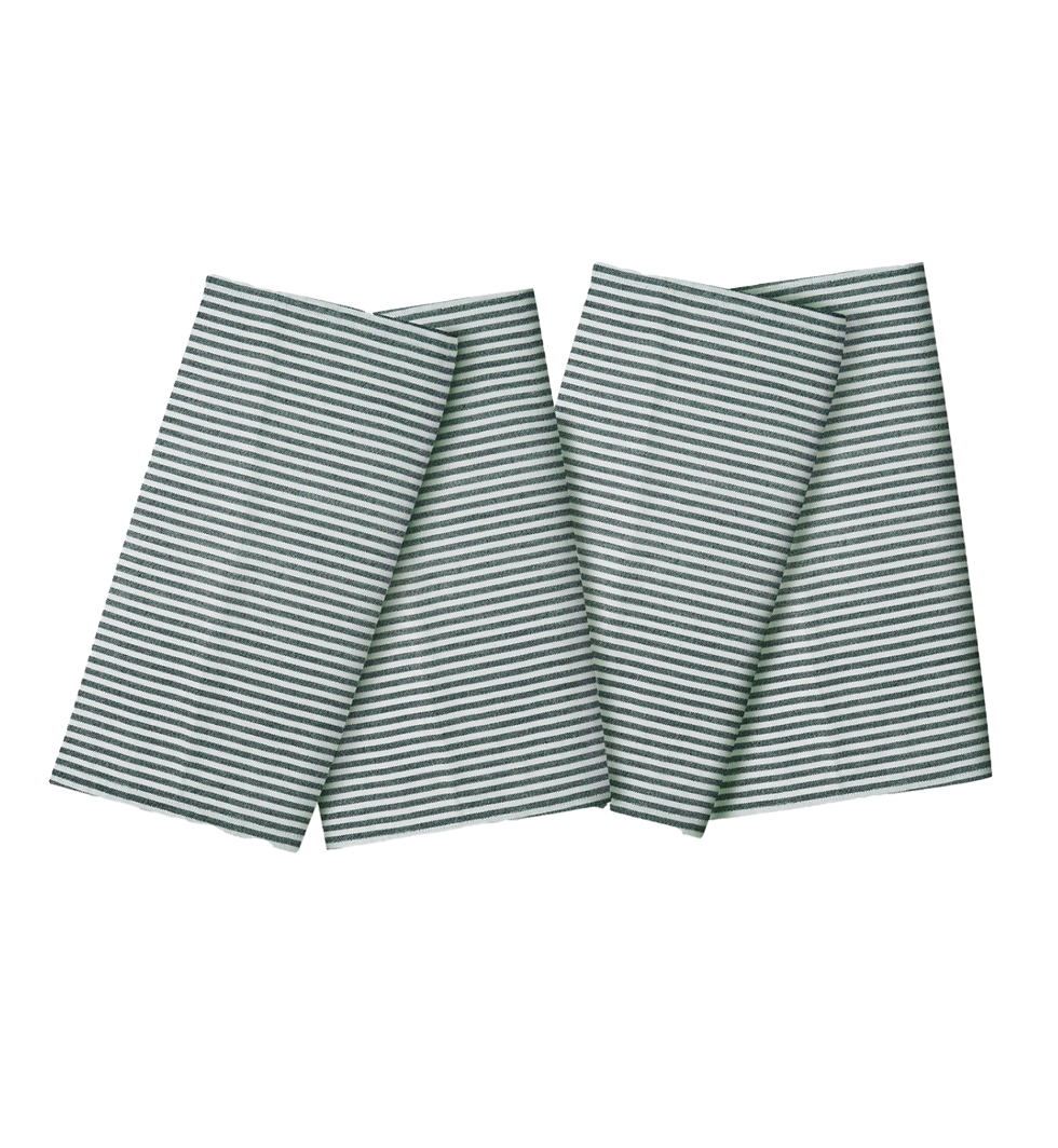 Brooks Napkin, Set of 4, Green Stripe