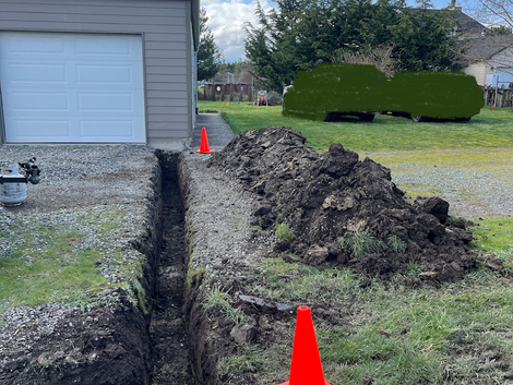 power line digs Sequim