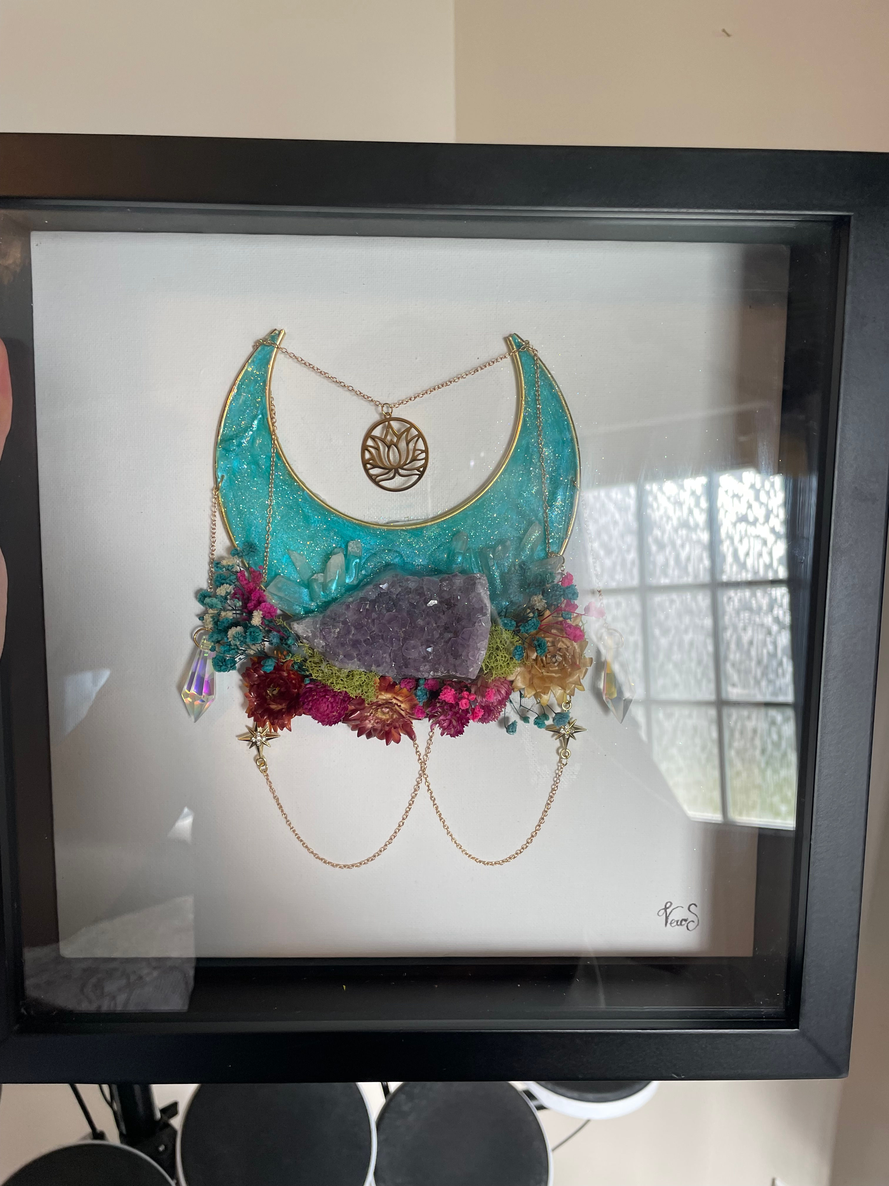 LED Crescent Amethyst