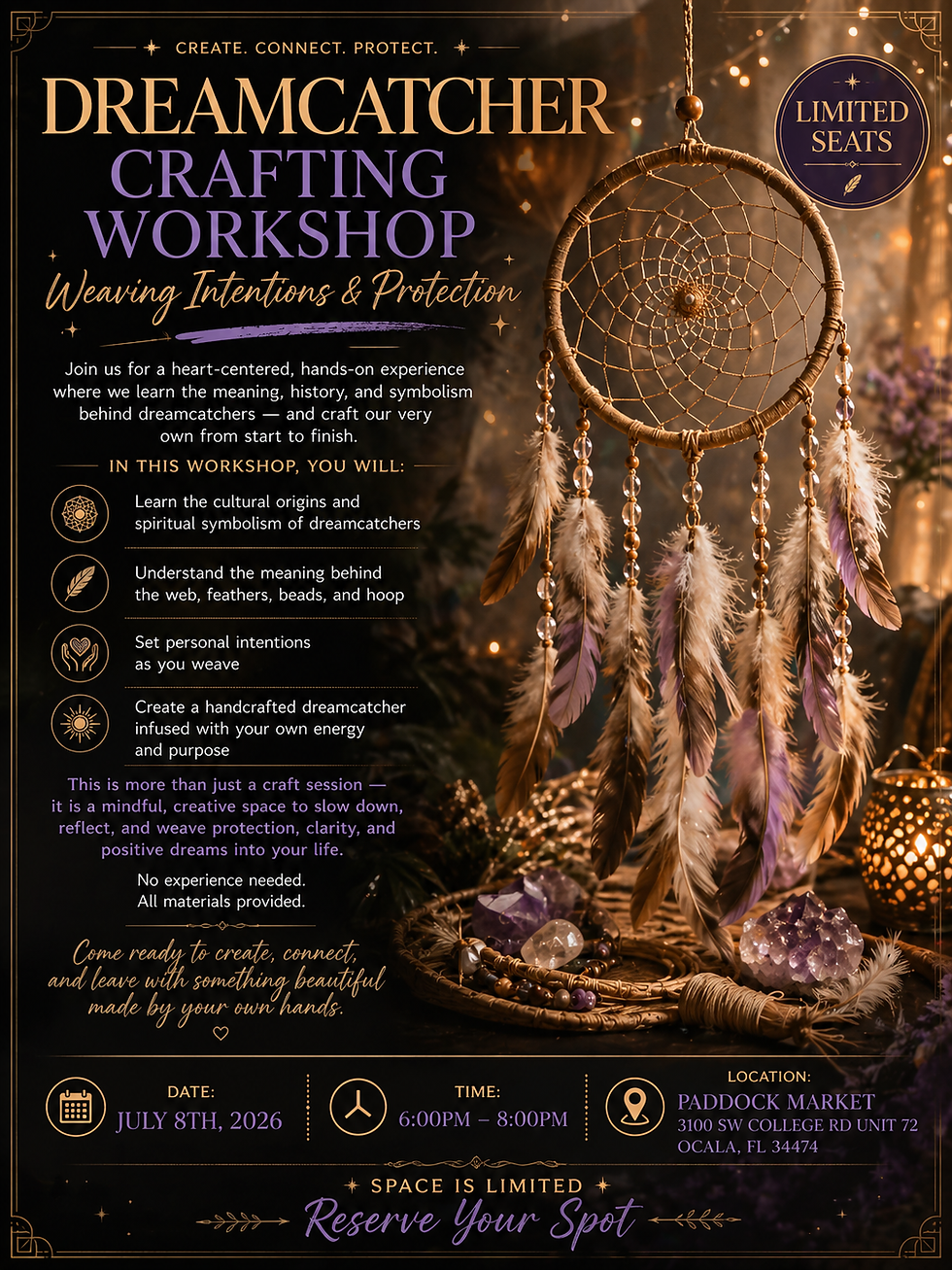 Dreamcatcher Crafting Workshop – Weaving Intentions & Protection