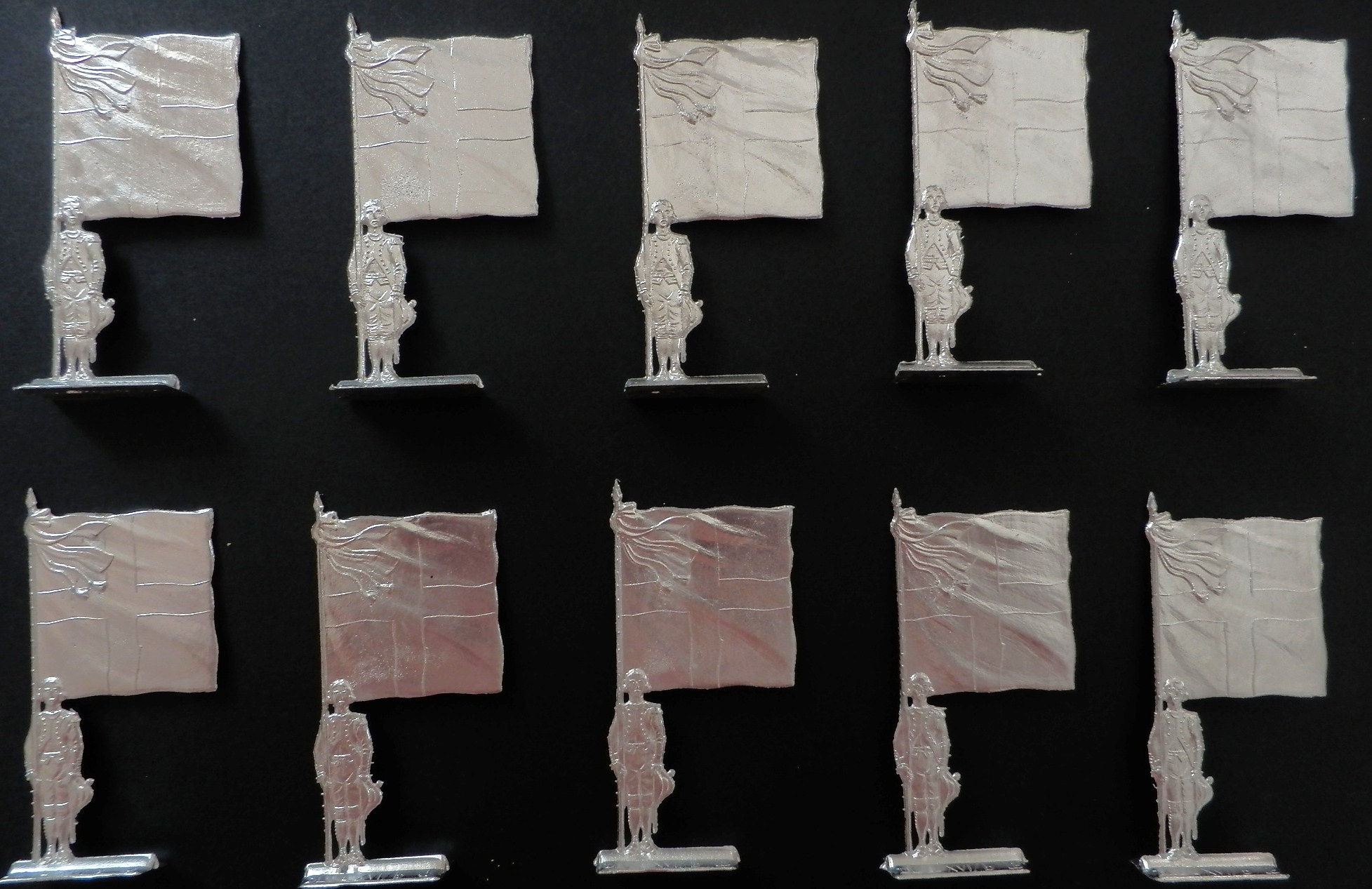 Set of flag bearers/regiments "American Revolutionary War"