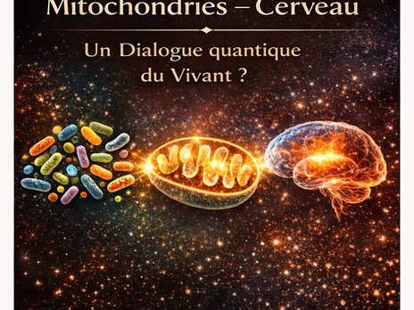 Axe microbiote–mitochondries–cerveau : vers une vision quantique intégrative du vivant