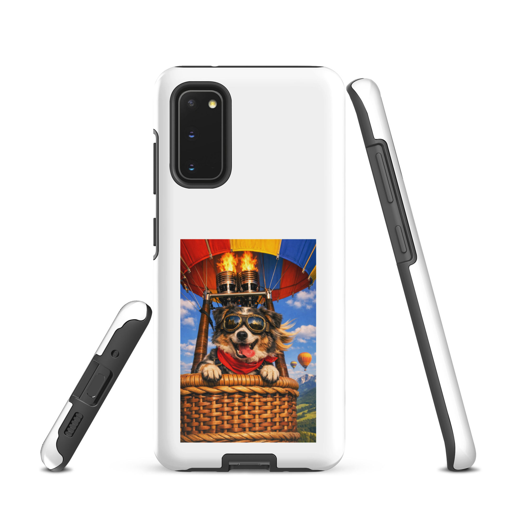 Miniature Australian Shepherd - Hot Air Ballooning - Tough Case for Samsung
