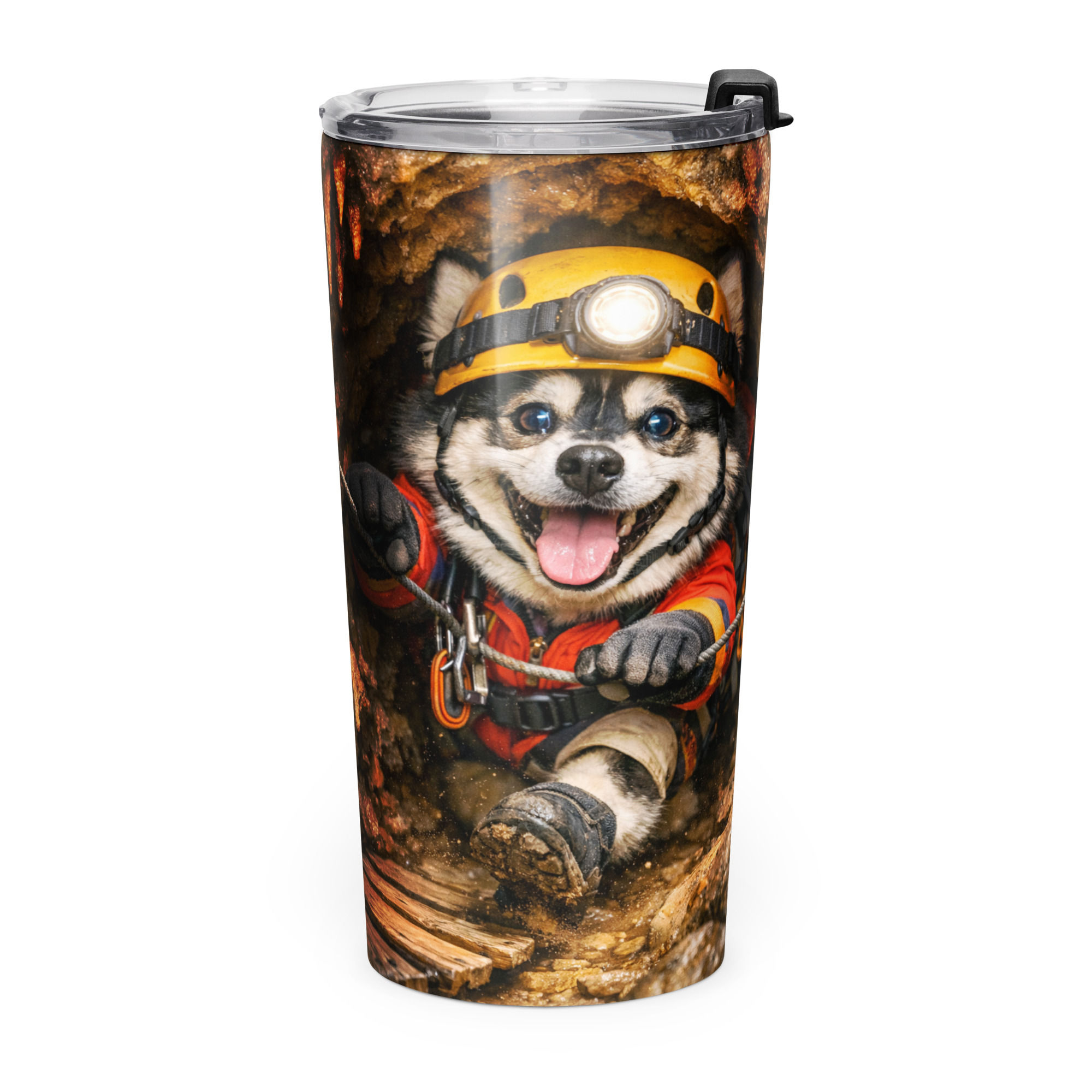 Pomsky - Caving - Tapered Stainless Steel Tumbler 20oz