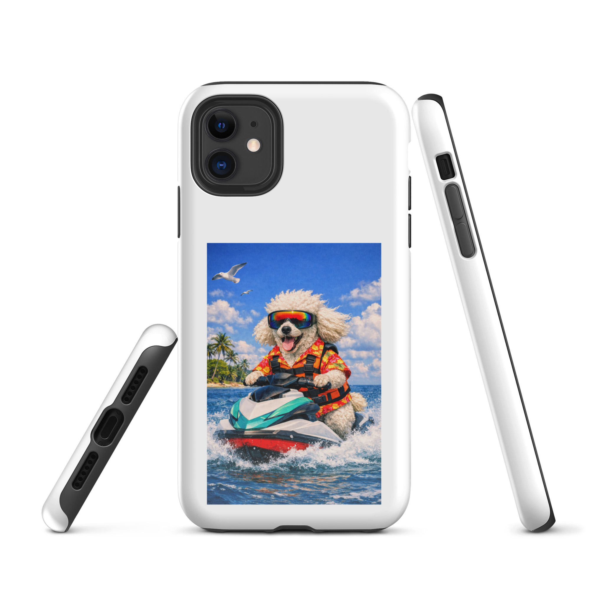 Poodle - Jetskiing - Tough Case for iPhone