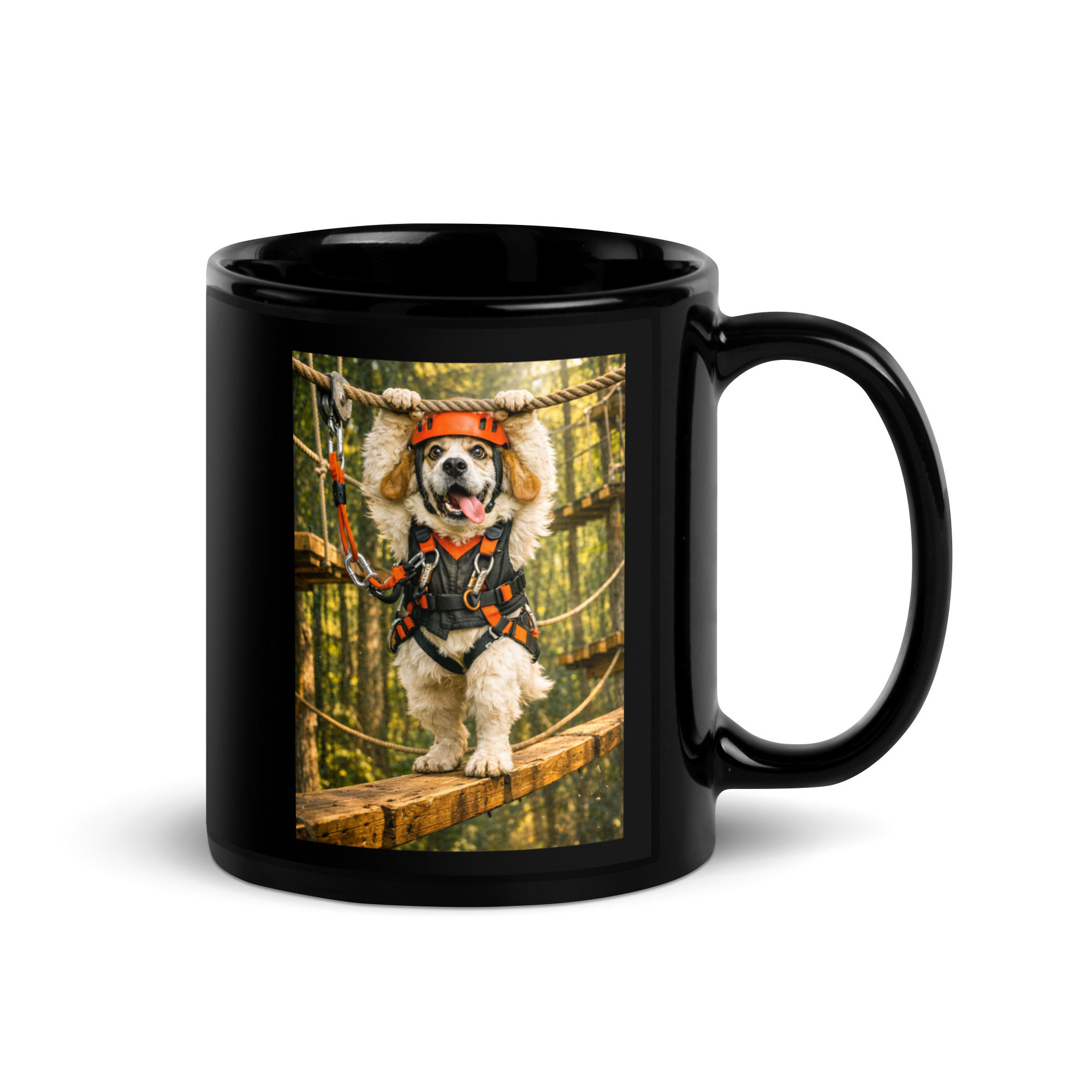 Clumber Spaniel - Top Ropes Course - Black Glossy Mug