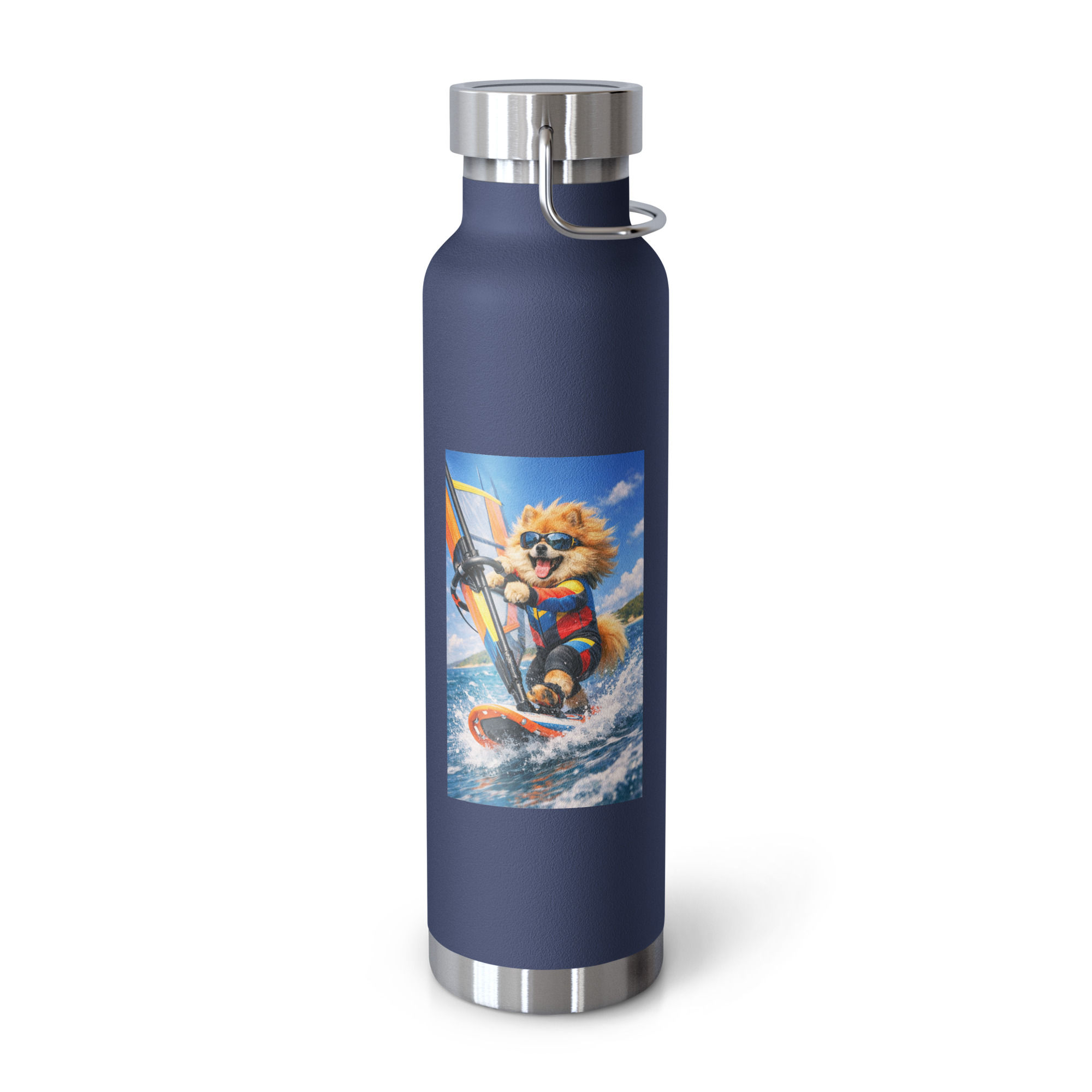 Pomeranian - Windsurfing - Copper Vacuum Insulated Bottle (22oz)