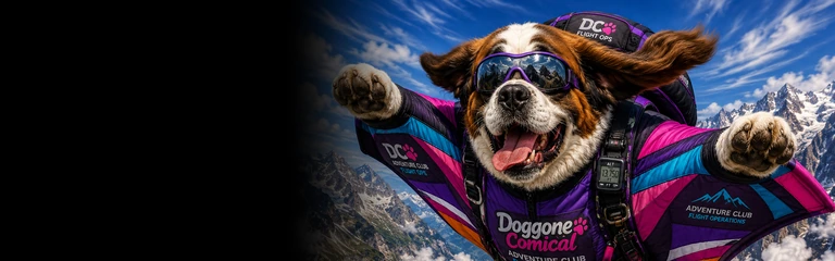 Saint Bernard Wingsuit Flying