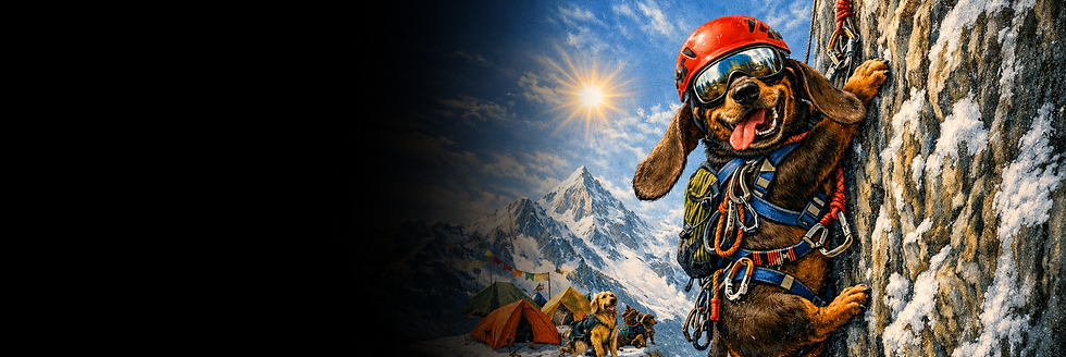 Mountain adventure with climbing dachshund.png