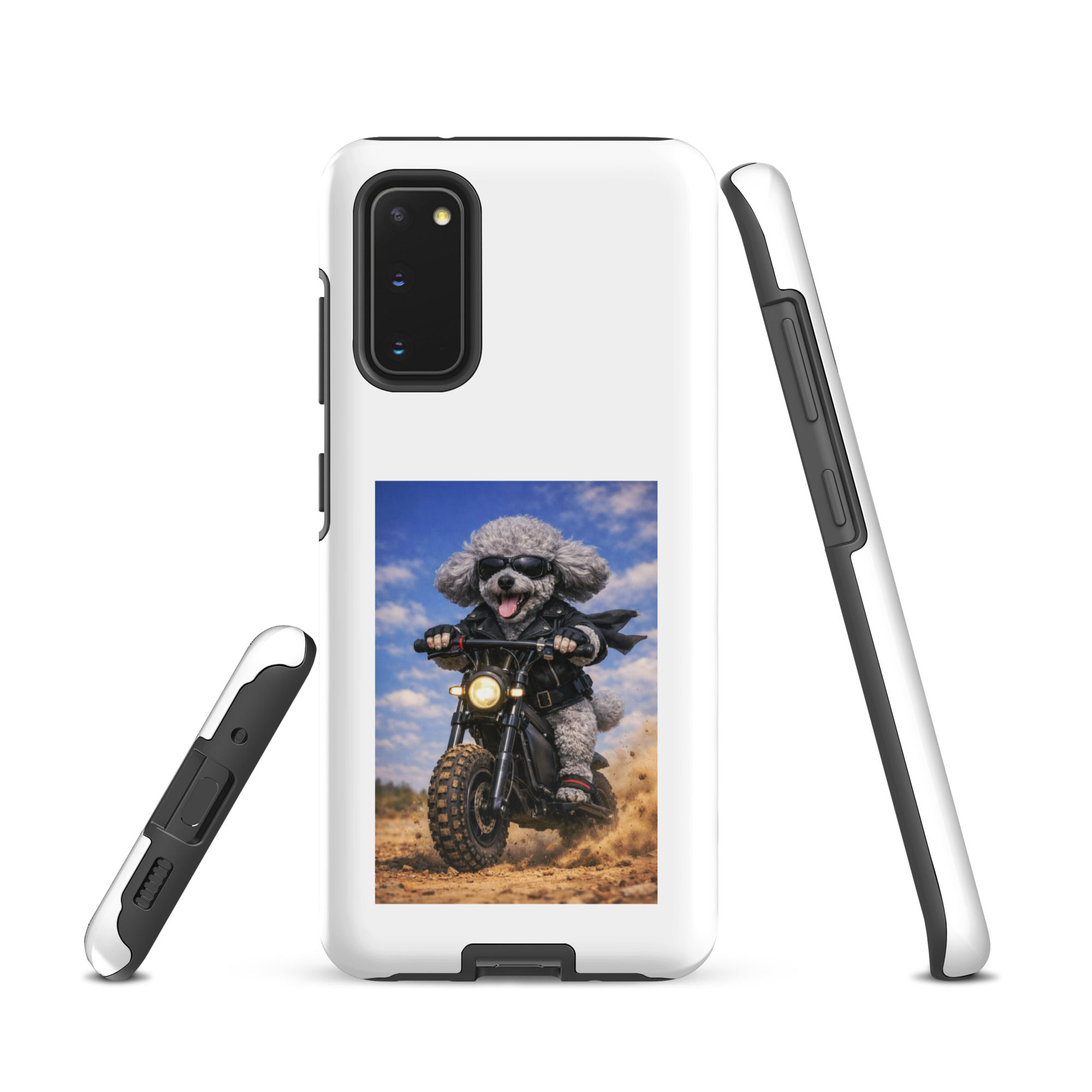 Miniature Poodle - Off-Road E-Bike - Tough Case for Samsung
