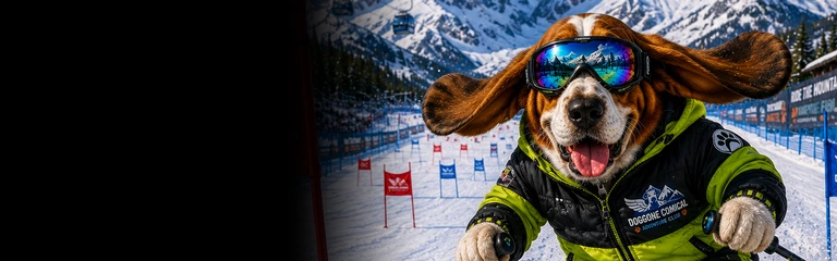 Basset Hound Alpine Skiing