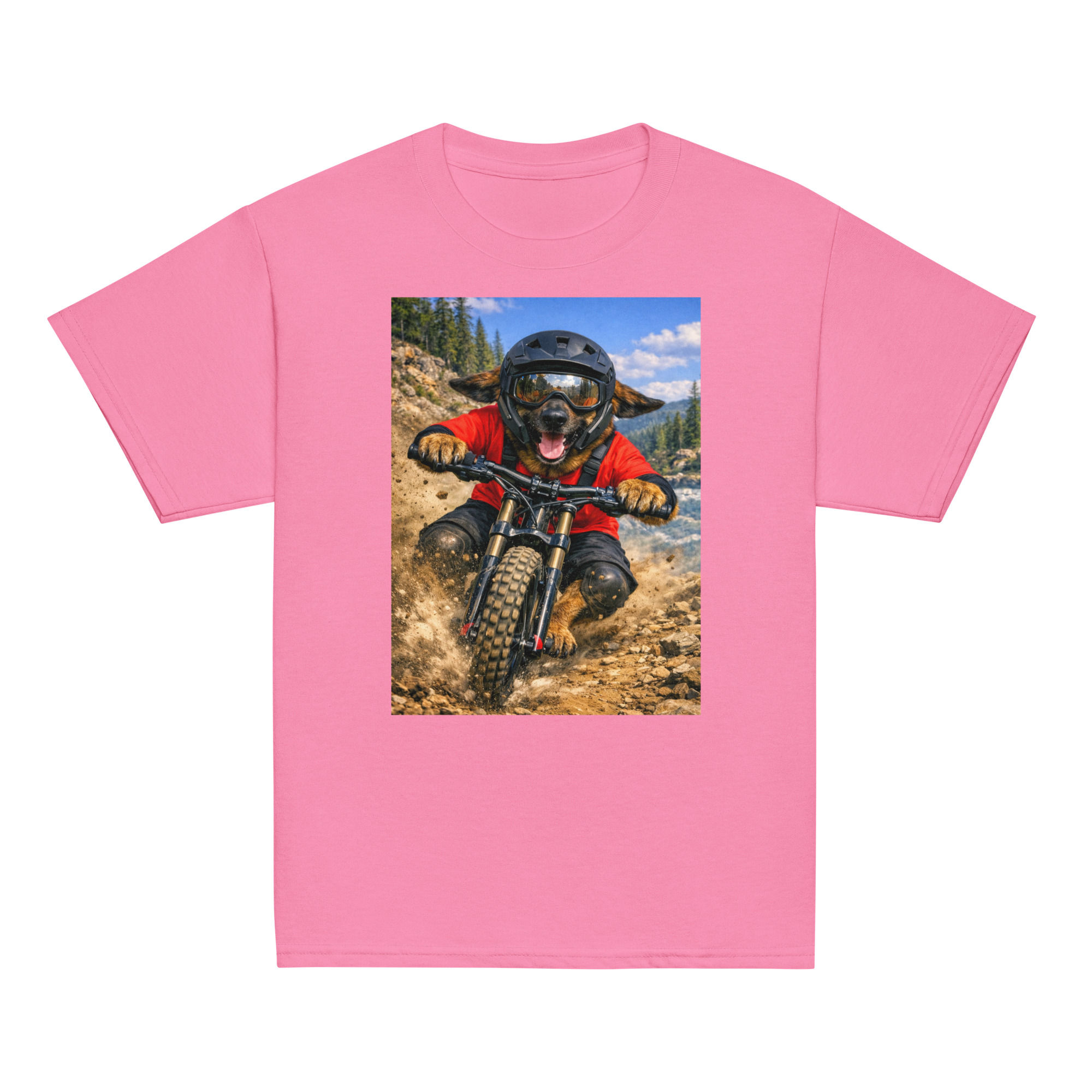 Belgian Malinois - Downhill Mountain Biking - Youth Classic Tee