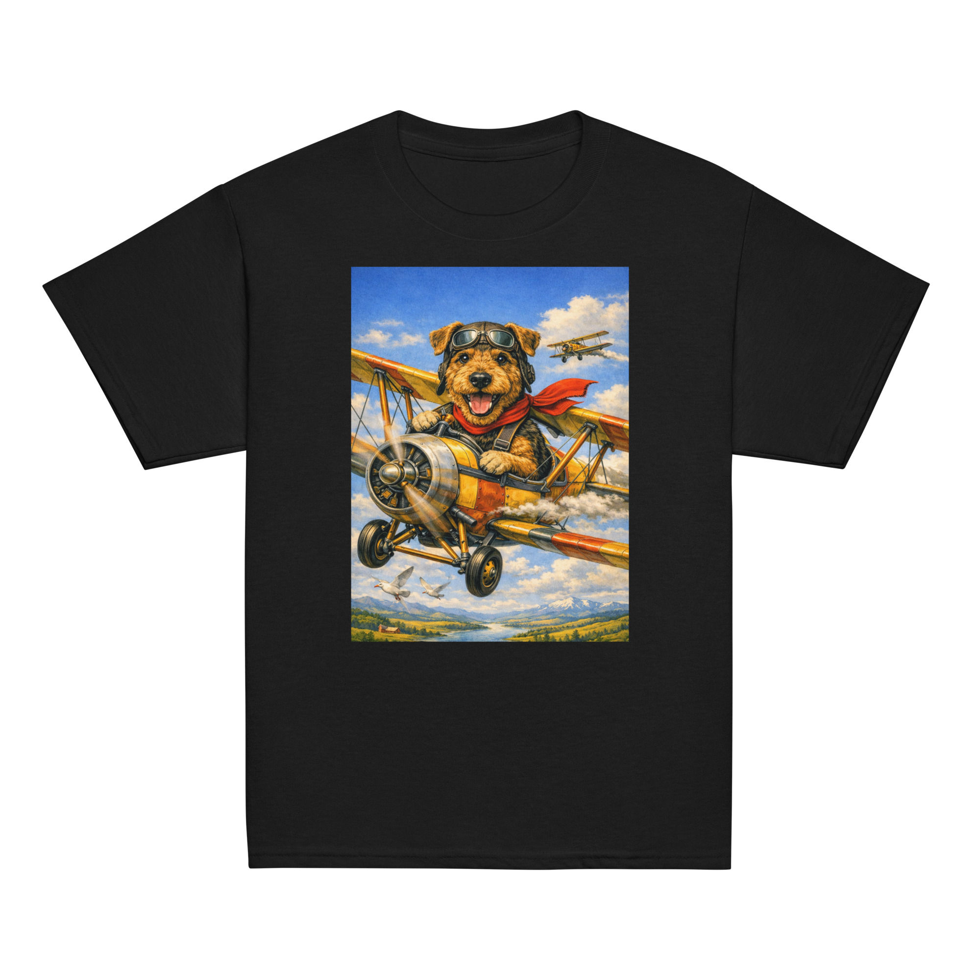 Airedale - Biplane - Youth Classic Tee