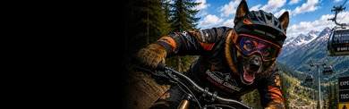 Belgian Malinois Downhill Mountain Biking