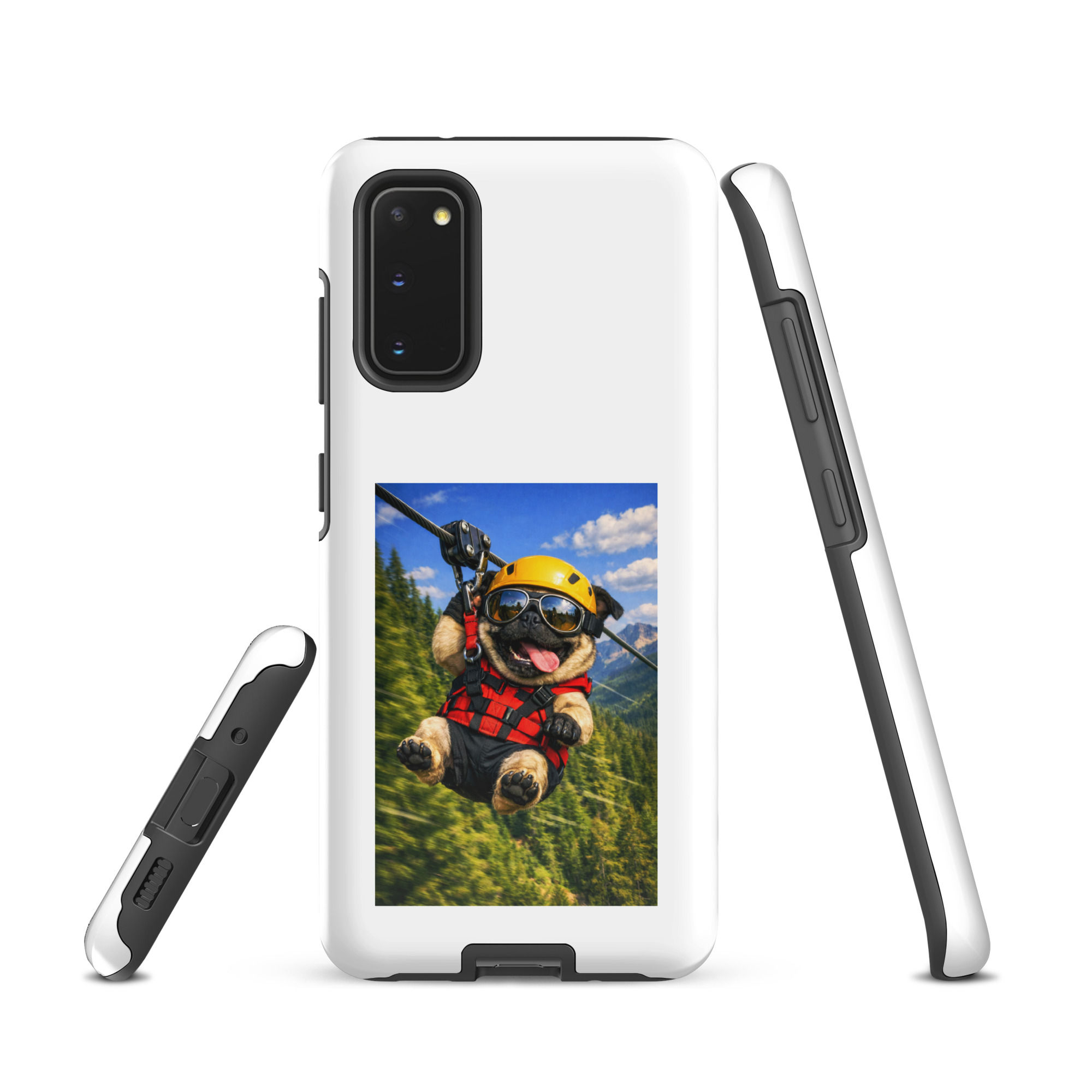 Pug - Ziplining - Tough Case for Samsung