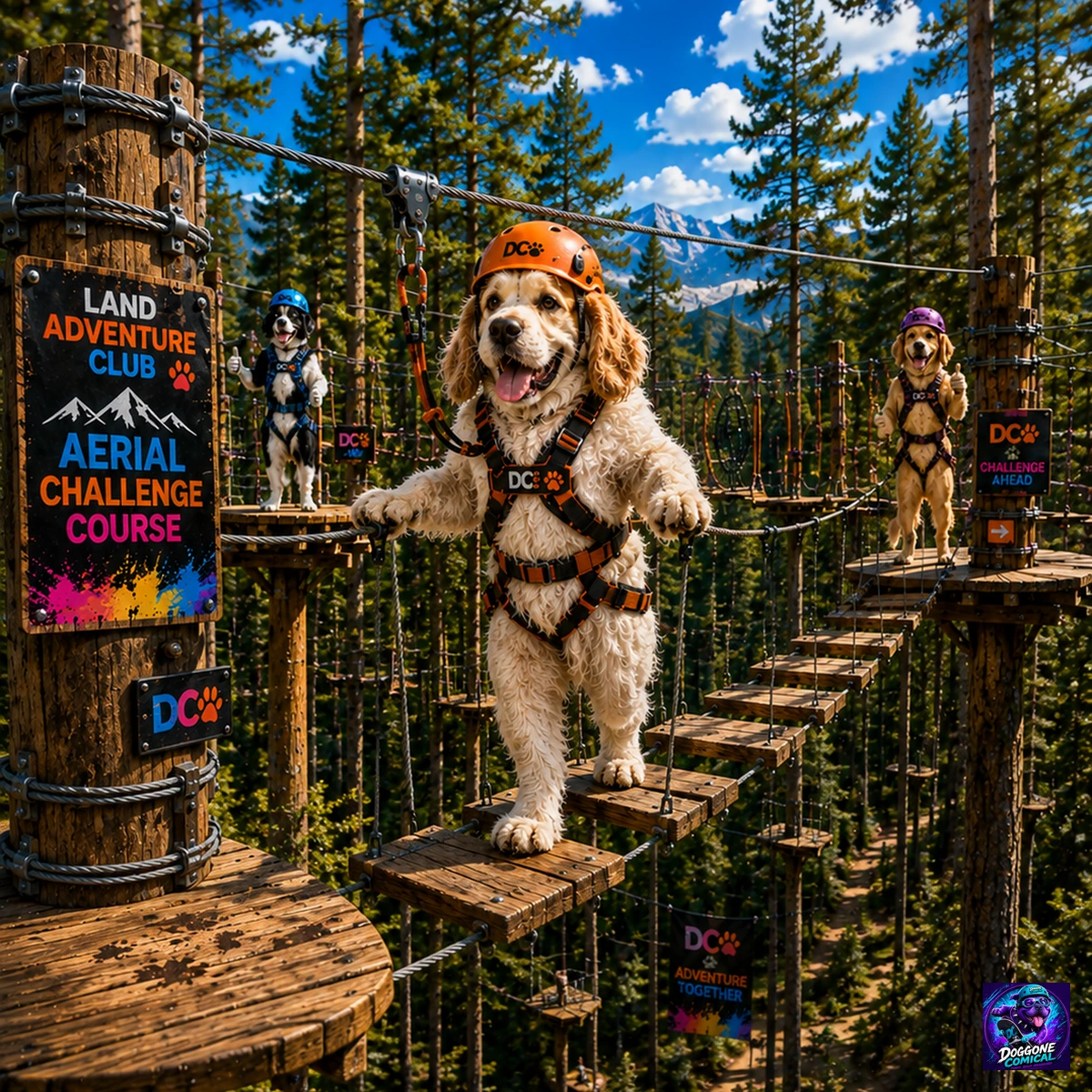Dachshund enjoying Mountaineering