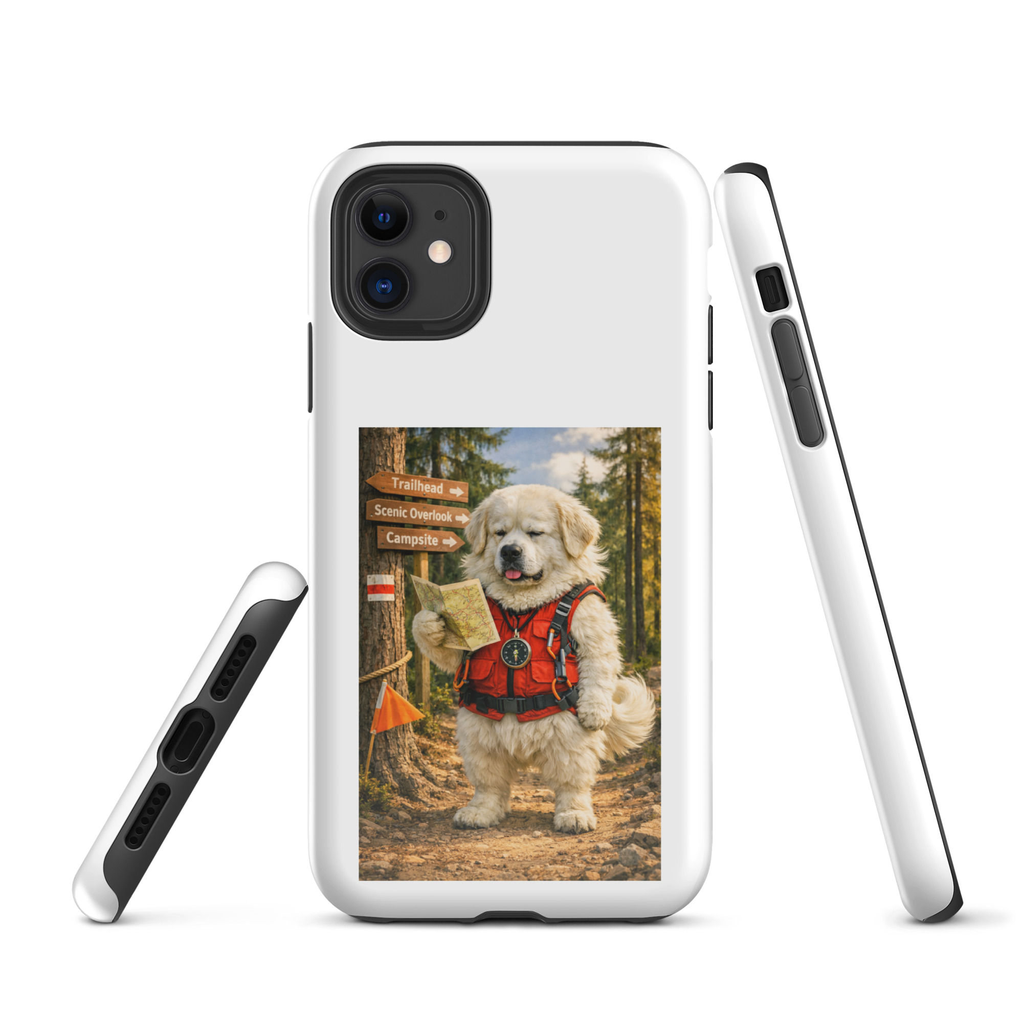 Great Pyrenees - Orienteering - Tough Case for iPhone