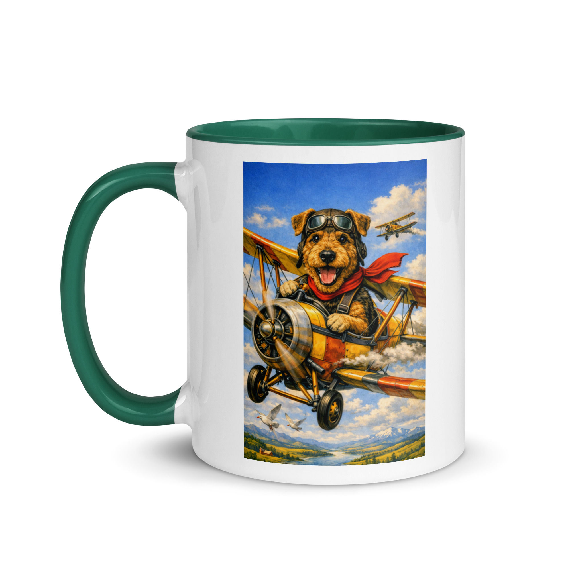 Airdale – Biplane Mug with Color Inside