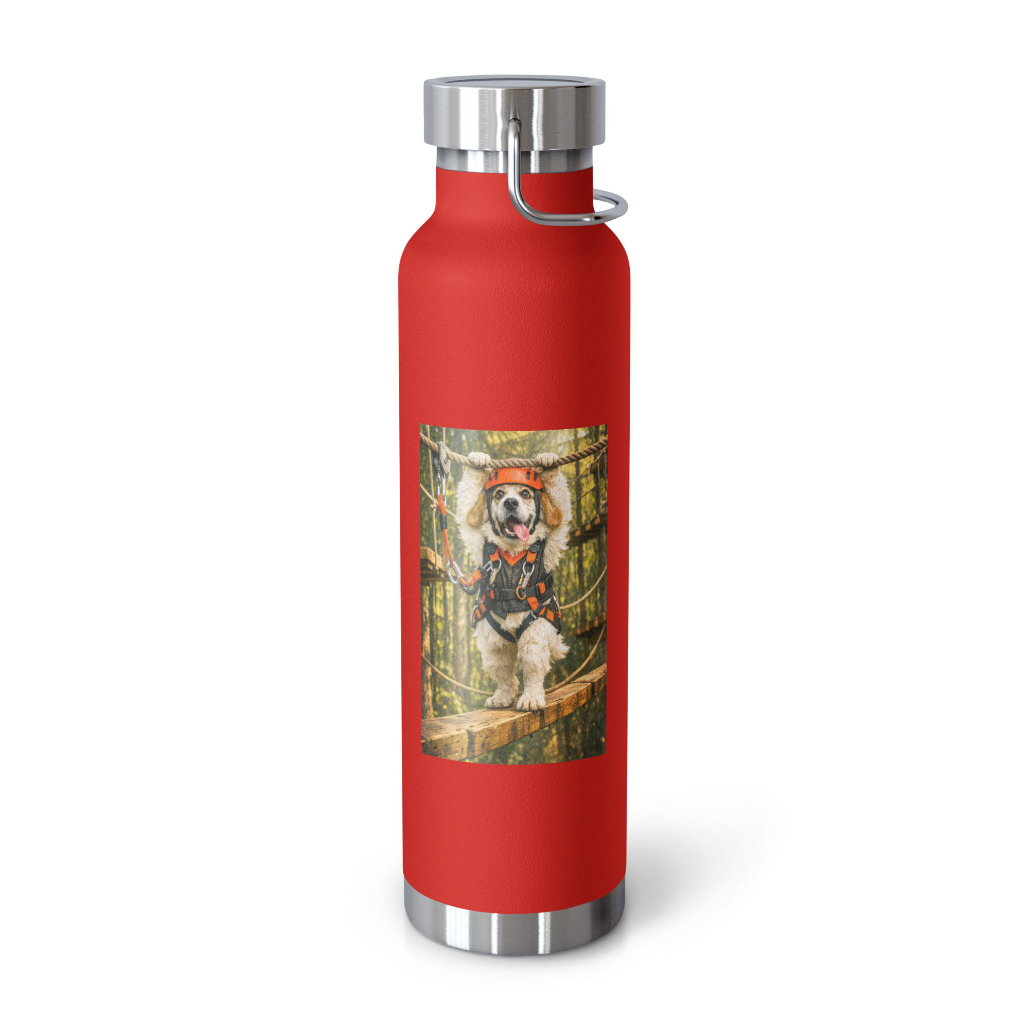 Clumber Spaniel - Top Ropes Course - Copper Vacuum Insulated Bottle (22oz)