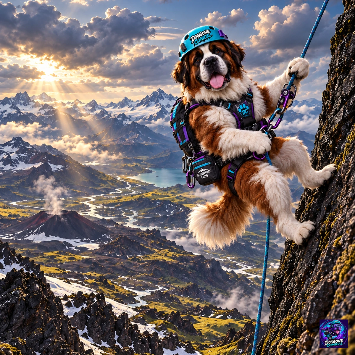 Saint Bernard — Abseiling