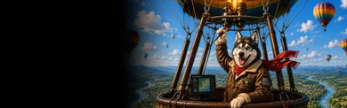 Husky Hot Air Balloon