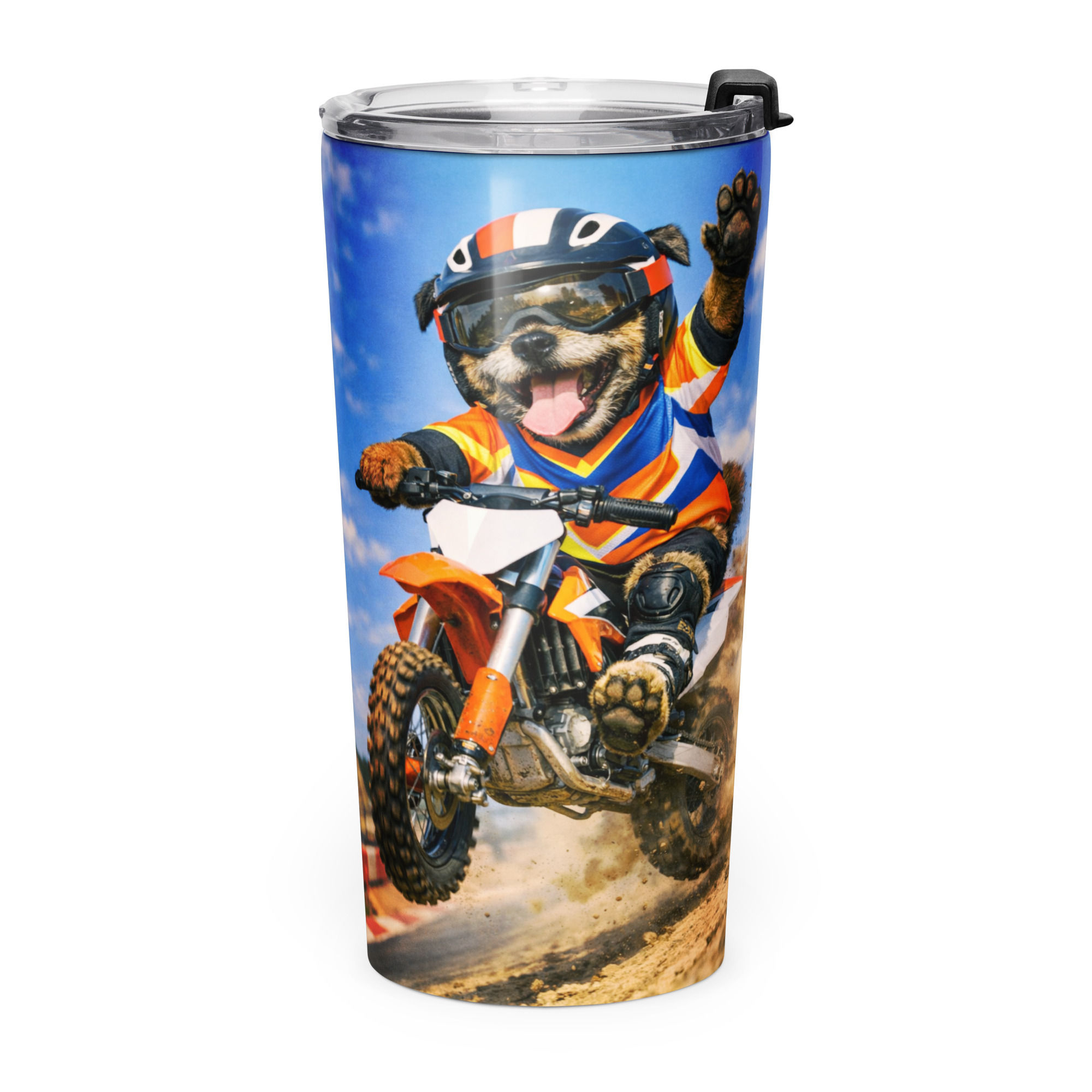Border Terrier - FMX - Tapered Stainless Steel Tumbler 20oz