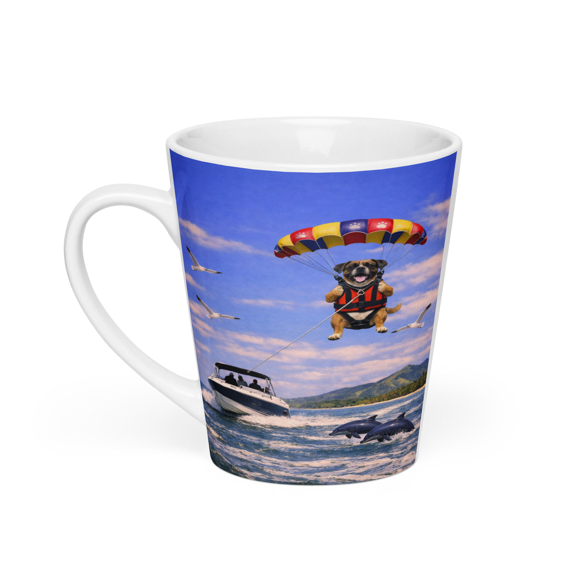 Boxer - Parasailing - Latte Mug