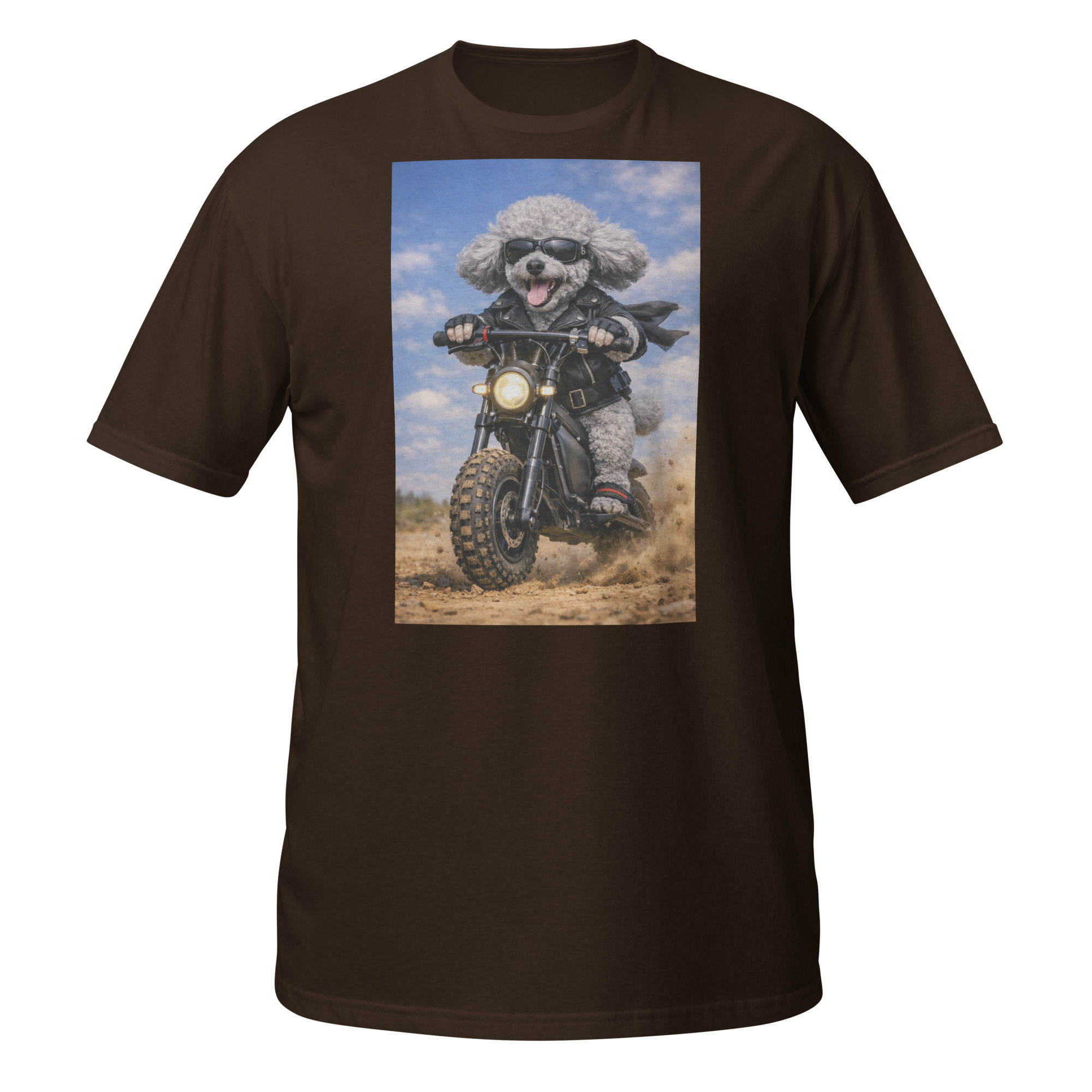 Miniature Poodle - Off Road E-Bike Short-Sleeve Unisex T-Shirt