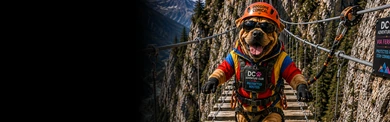 Shar Pei Via Ferrata Bridge