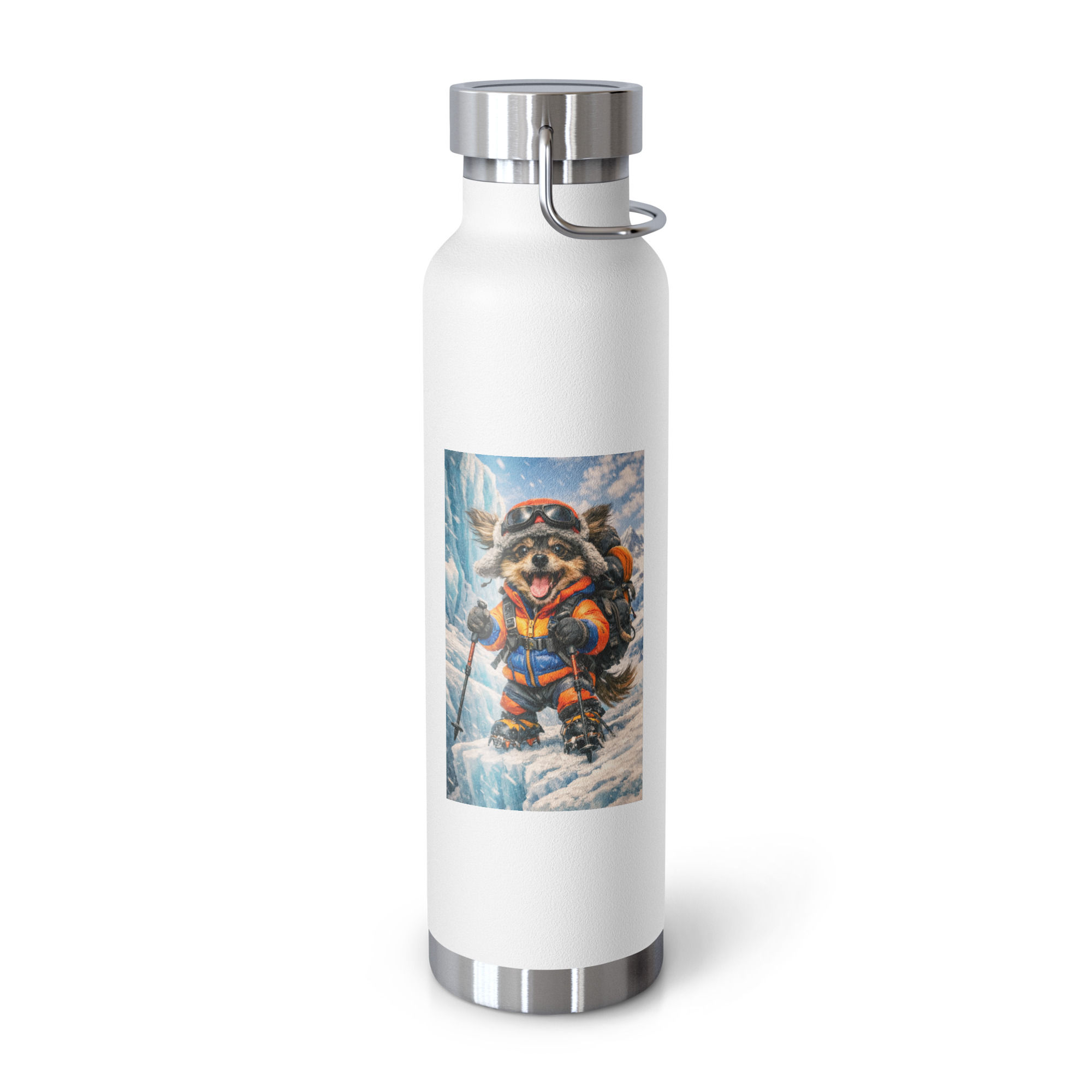 Chorkie - Glacier Trekking - Copper Vacuum Insulated Bottle (22oz)