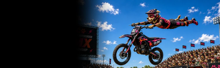 Border Terrier Freestyle Motocross