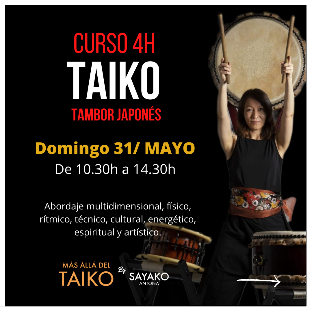 Curso de TAIKO 4H - 31 de MAYO 2026