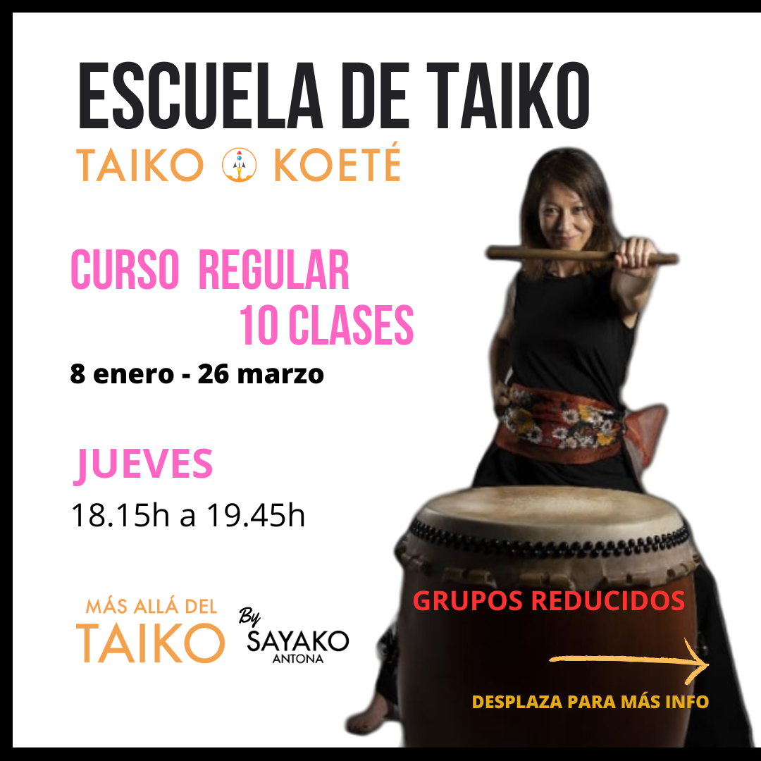 CLASES DE TAIKO en Madrid- Curso 10 clases JUEVES del 08/01 al 26/03 - 2026