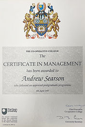 Postgraduate Programe CERTIFICATE IN MANAGEMENT