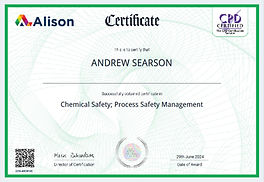 CHEMCAL SAFETY CERTIFICATION