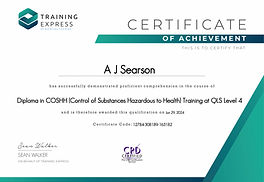 Control of Substances Hazardous to Health DIPLOMA