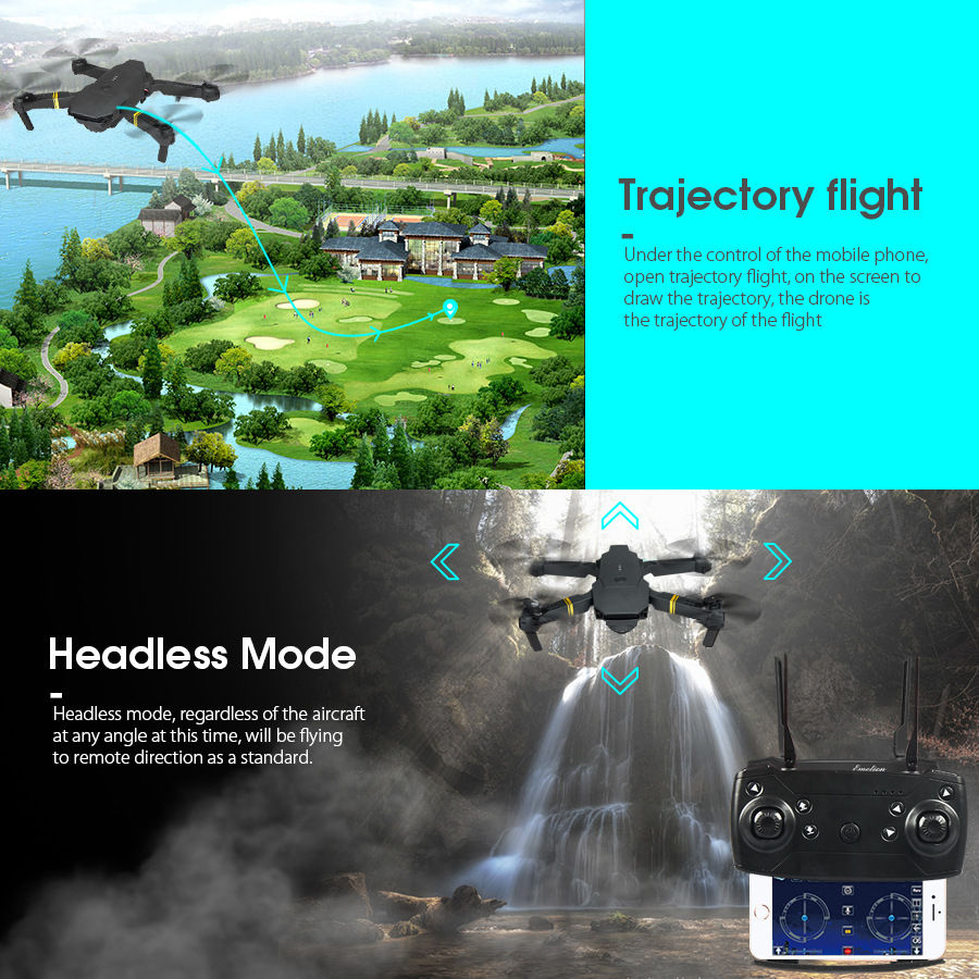 Thumbnail: E58 Quadrotor Foldable Drone With a 4K Wide Angle Camera