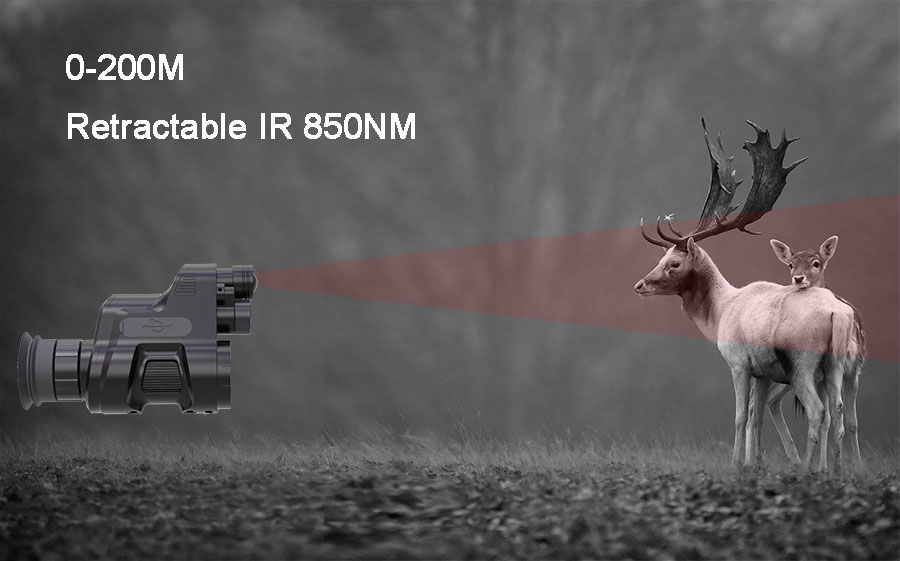 Thumbnail: Henbaker NV710 1080p Digital Night Vision Scope With OLED 1024x1080 Resolution