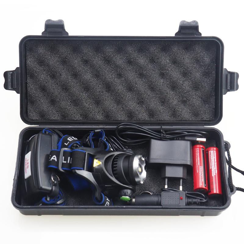 Thumbnail: 6000 Lumens Zoomable LED Headlamp for Hunting Fishing Cycling Climbing Camping