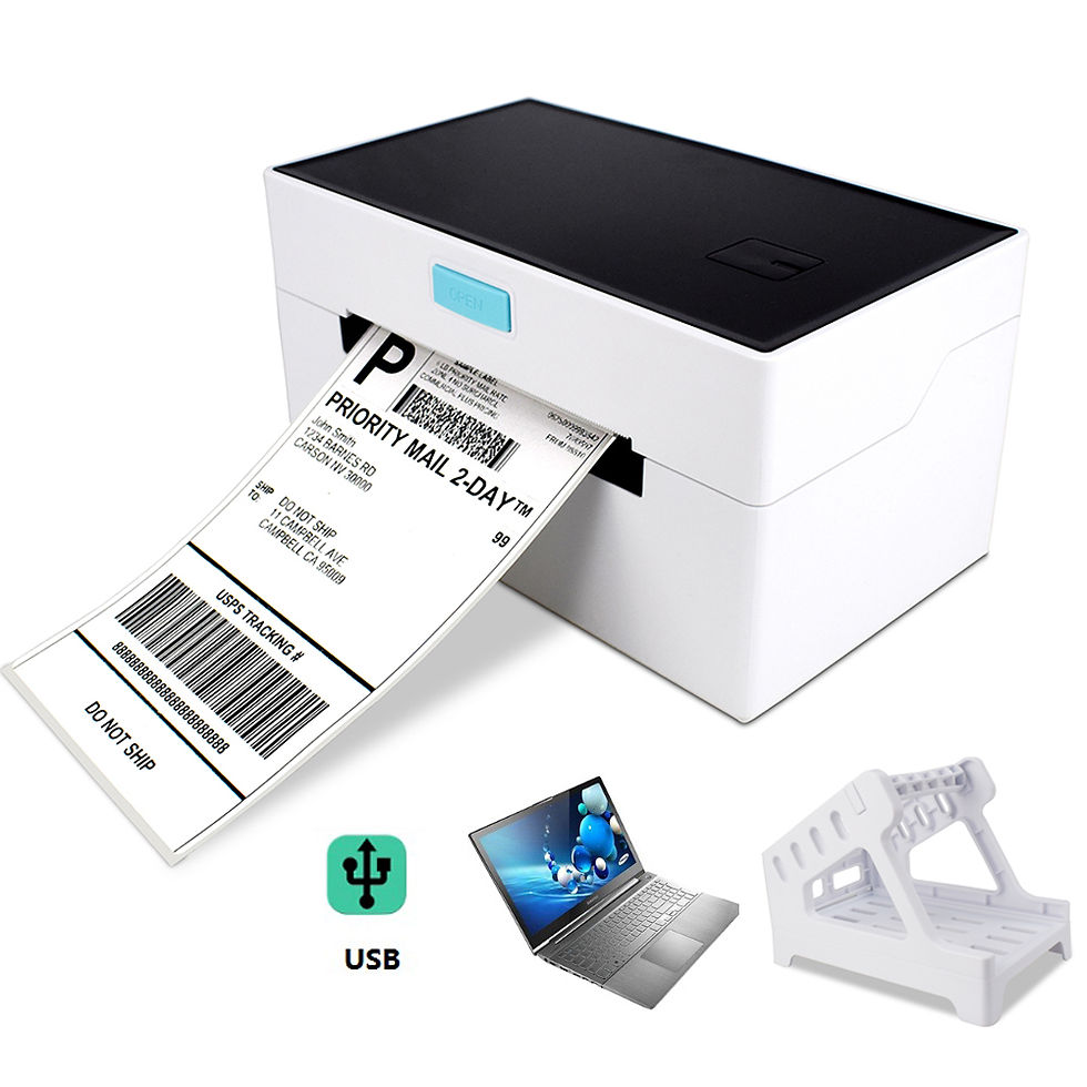 Thumbnail: Portable Wireless 4x6 Thermal Label and Receipt Printer USB / USB+BT / USB+LAN