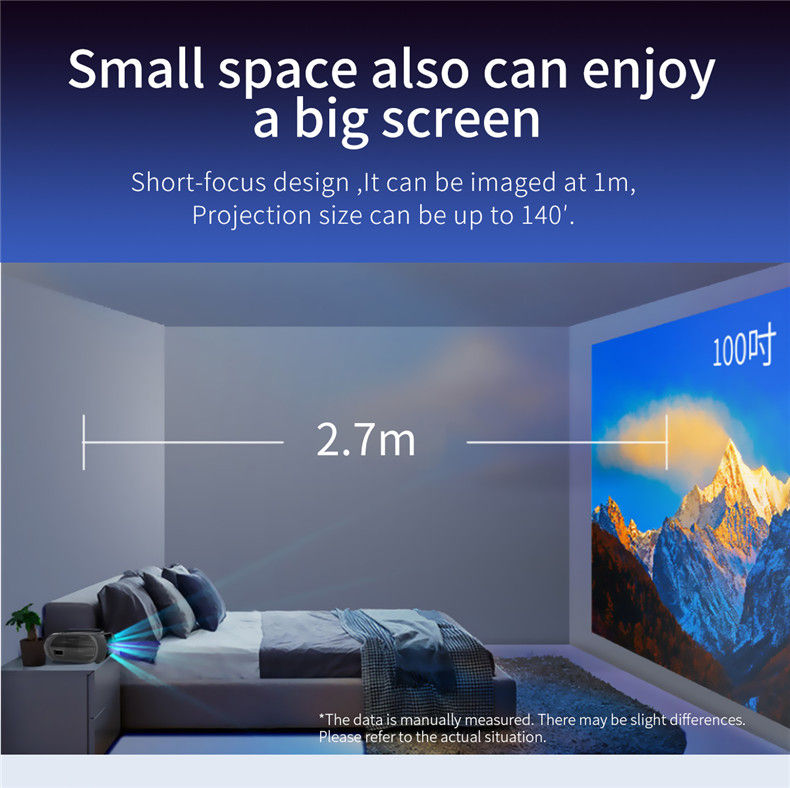 Thumbnail: T7 Smart HD 1280x720p Digital Home Theater Projector