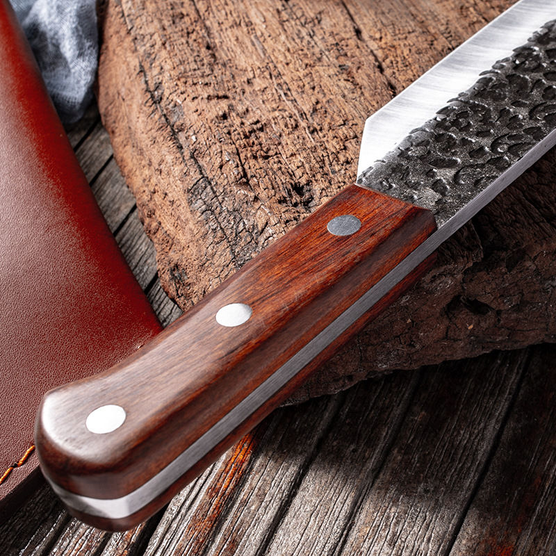 Thumbnail: 7-Inch Hand Forged Full Tang 5cr15mov Steel Chef’s Knife