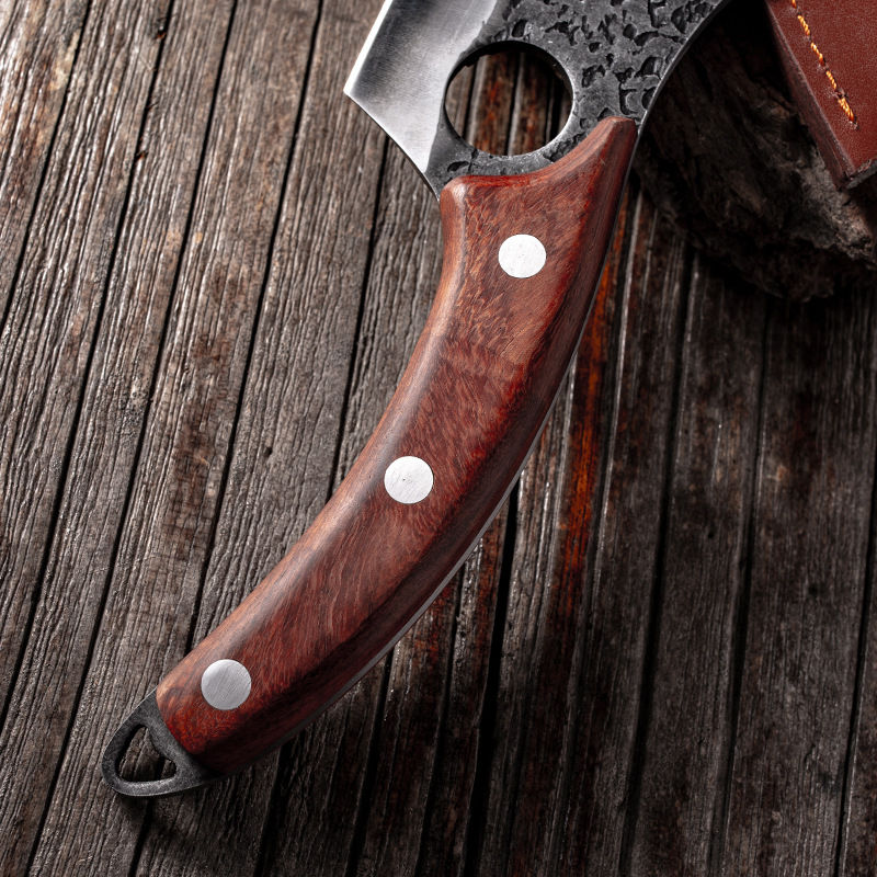 Thumbnail: 6-Inch Hand Forged High Carbon Steel Boning Knife With Cover Sheath