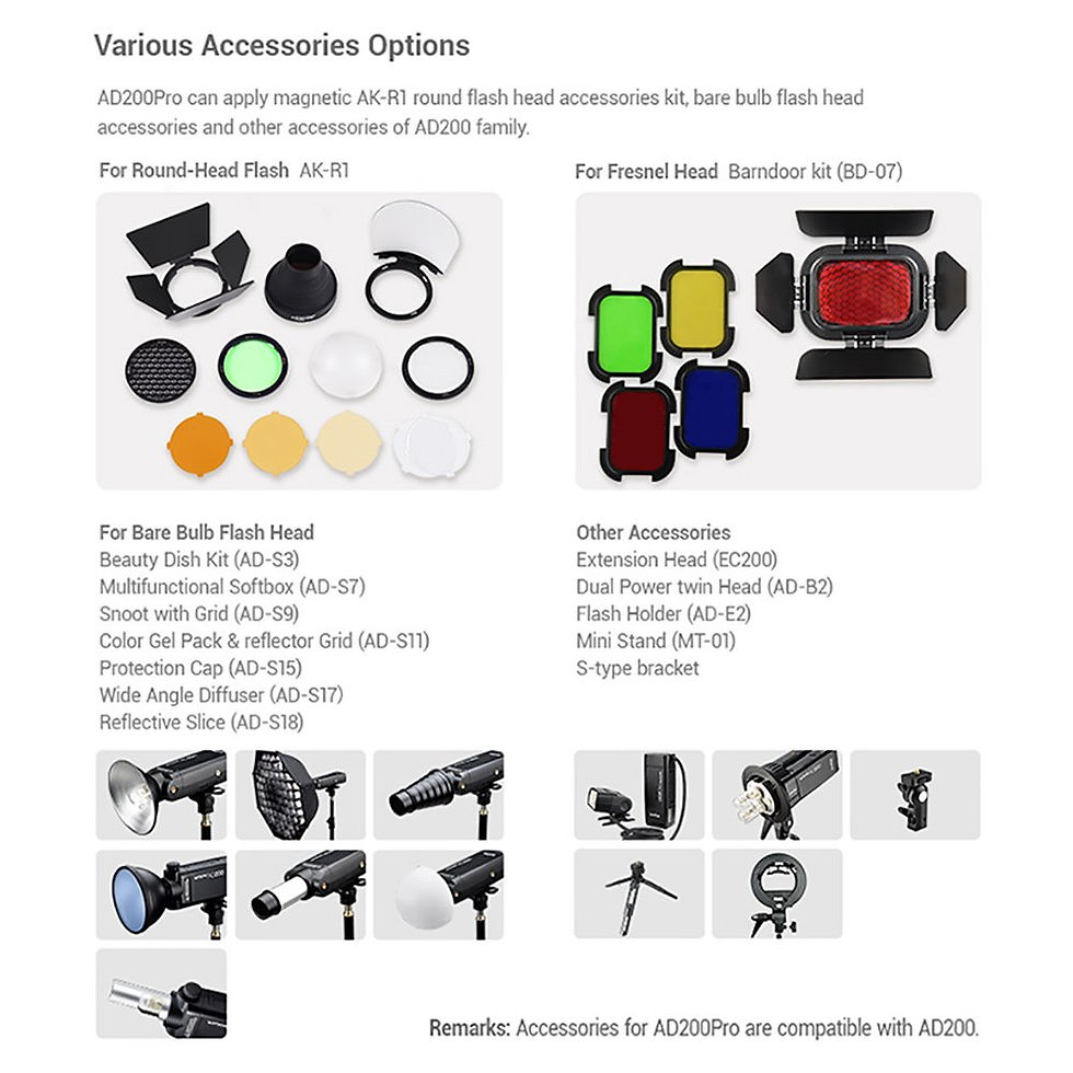 Thumbnail: Godox AD200 Pro Pocket Flash Strobe With 200Ws 1/8000HSS 500 Full Power Flashes