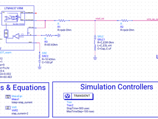 LTM4637 Stability Time Domain Simulation Example using SEPIA in ADS