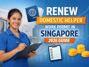 Domestic helper work permit renewal Singapore 2026 guide cover image