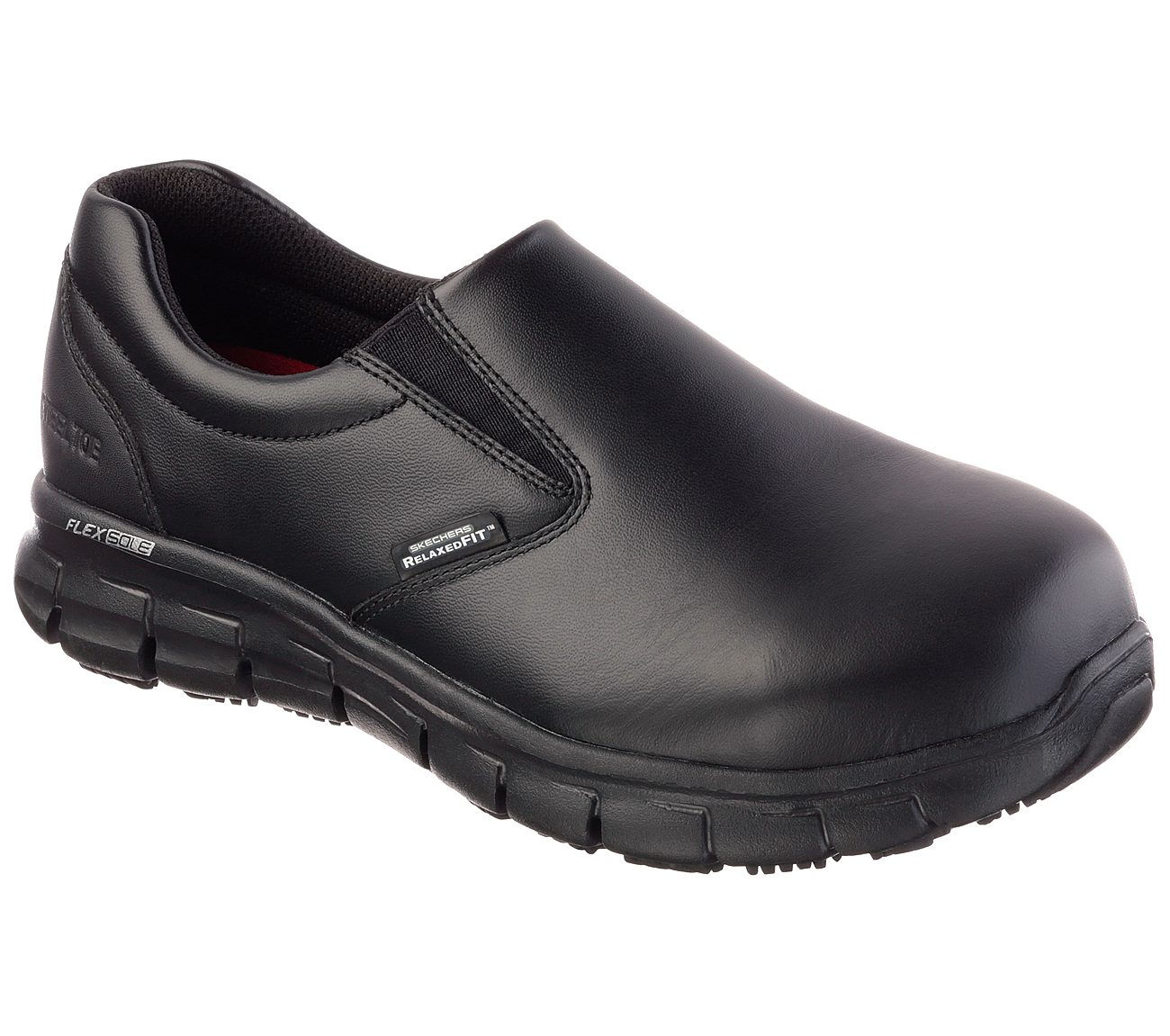 Skechers #77563BLK Work Relaxed Fit: Sure Track - Vonn ST