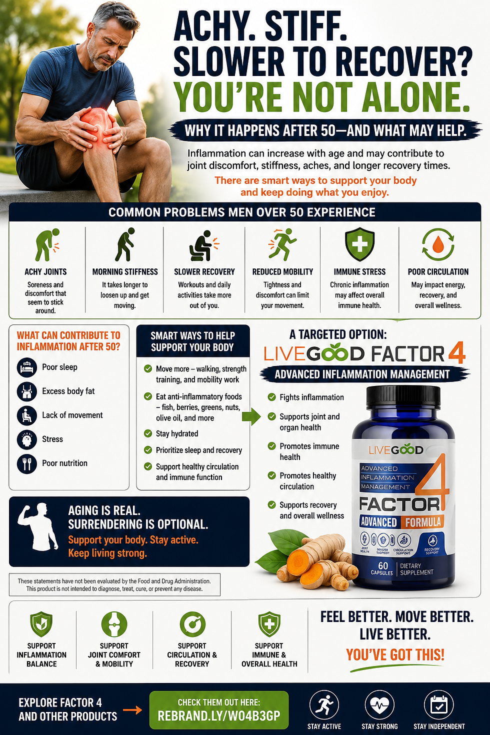 Why Men Over 50 Feel More Achy, Stiff, and Slower to Recover (And What May Help)