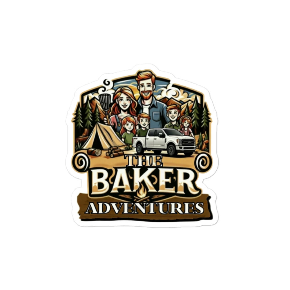 The Baker Adventures Brand Emblem Sticker (Tag Us on Instagram)