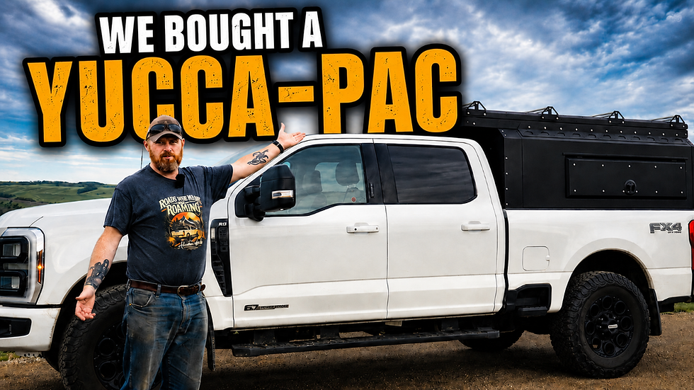 Inside Our Yucca-Pac Safari Camper on Our Ford F-350 Family Overland Build